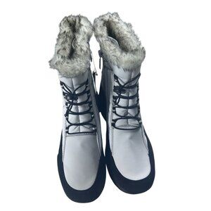Elle Winter Boots Women Size 9W Totes Insulated Snow Fur Lined Waterproof